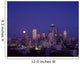 Downtown Skyline With Moonrise Twilight Overview A50E Wall Mural