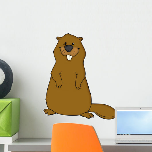 Beaver, teeth, dam, construction workers, loggers Wall Decal