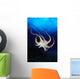Hawaii, Day Octopus View Of Underside Near Surface, Midwater A87B Wall Mural