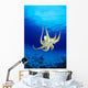 Hawaii, Day Octopus Midwater With Sunburst, Underside B1935 Wall Mural
