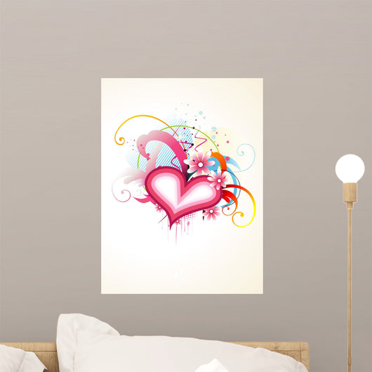 Heart Vector Art Wall Decal