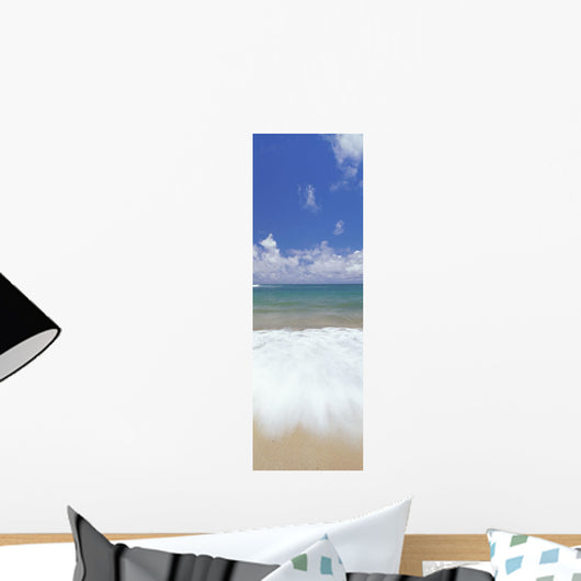 Panoramic Ocean Shore Break Action Wall Mural