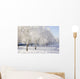winter birch trees alley Wall Mural