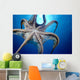 Hawaii, Day Octopus In Midwater, Underside With Sun Shining Through Wall Mural