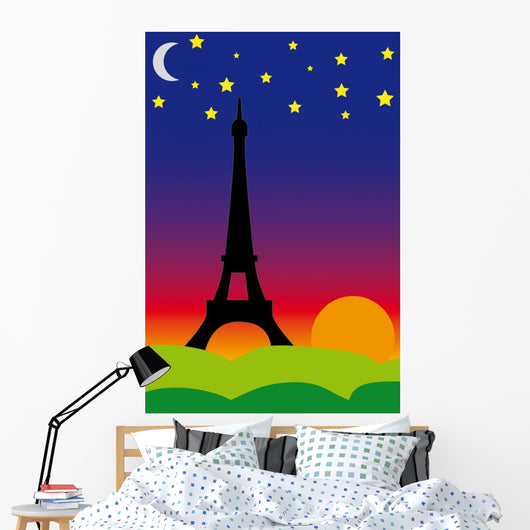 Eiffel tower Wall Mural