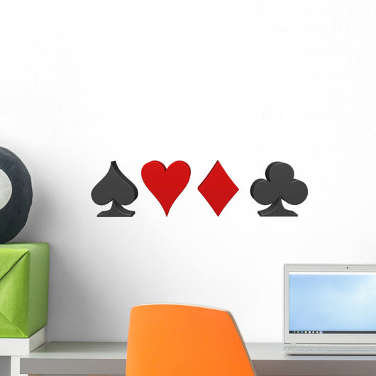Playing cards suits Wall Decal