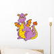 Big Purple Dragon Wall Decal
