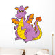 Big Purple Dragon Wall Decal