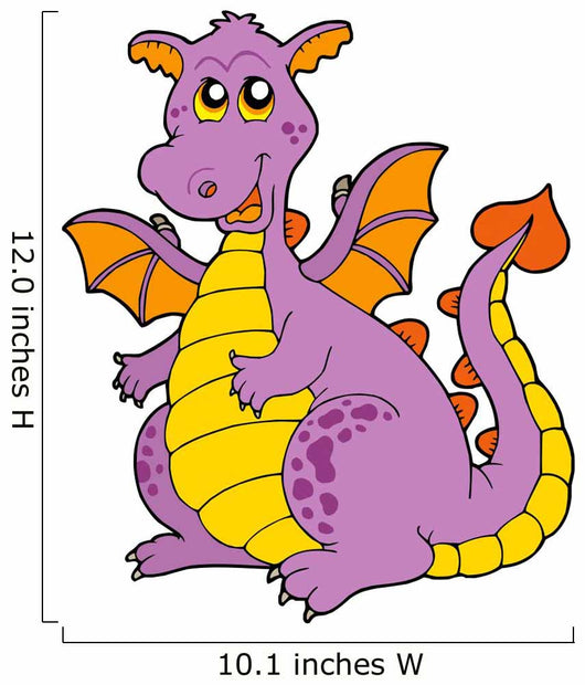 Big Purple Dragon Wall Decal