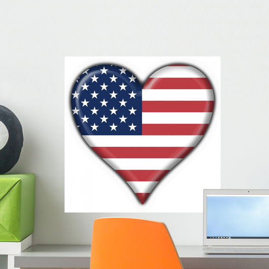 Bottone Cuore Americano Usa