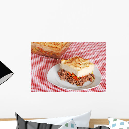 Top View Of Shepards Pie Wall Mural