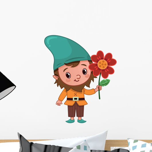 Sweet Little Gnome Wall Decal