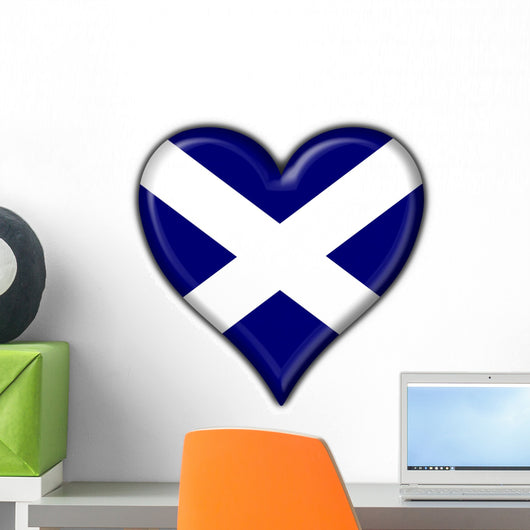 scotland heart flag Wall Decal