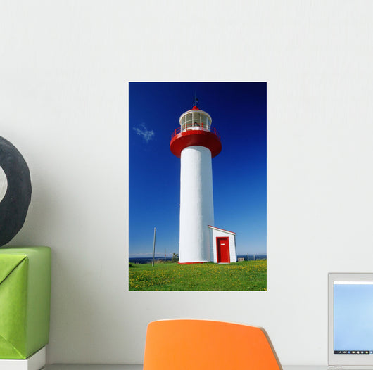 Lighthouse, Riviere Madeleine, Quebec Wall Mural