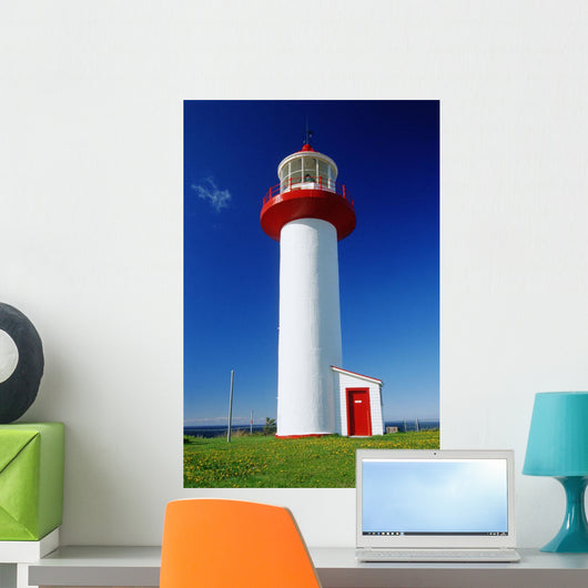 Lighthouse, Riviere Madeleine, Quebec Wall Mural