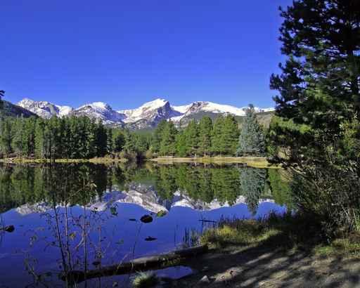 Sprague Lake Hallett Peak Wall Decal