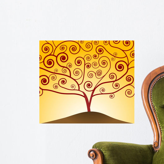Art Nouveau Tree Wall Mural