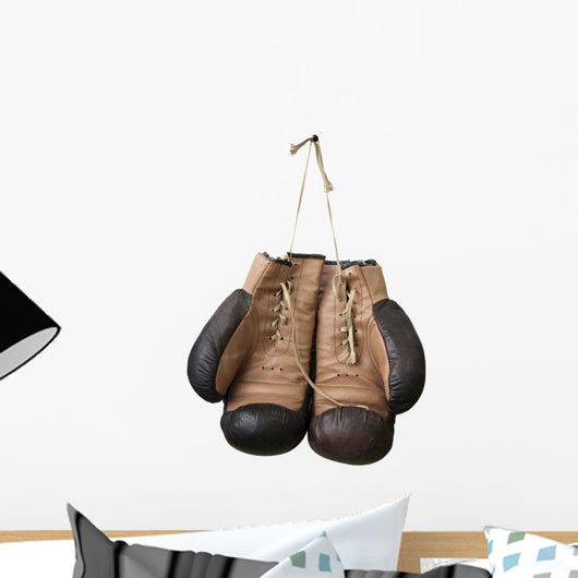 Old Boxing Gloves Hanging
