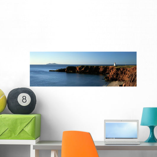 Cap Alright Lighthouse, Iles De La Madeleine, Quebec Wall Mural