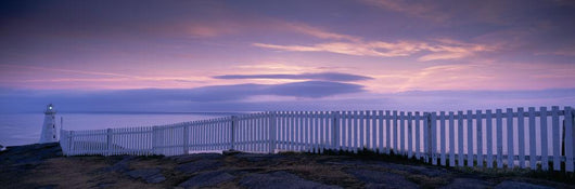Lighthouse At Dawn, Avalon Peninsula, Cape Spear, Newfoundland Wall Mural