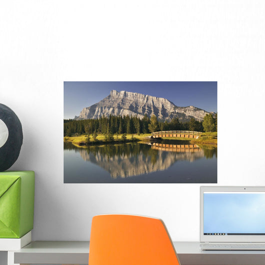 Mount Rundle And Cascade Ponds, Banff National Park, Alberta Wall Mural
