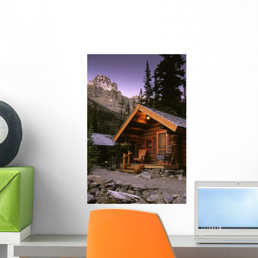 Cabin In Yoho National Park, Lake O'hara, British Columbia Wall Mural