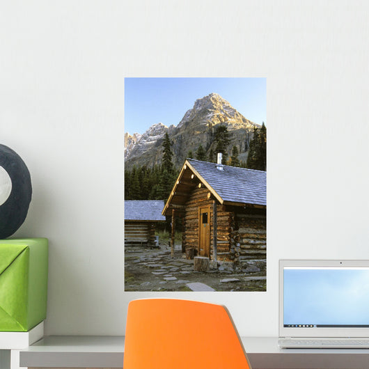 Cabin In Yoho National Park, Lake O'hara, British Columbia Wall Mural