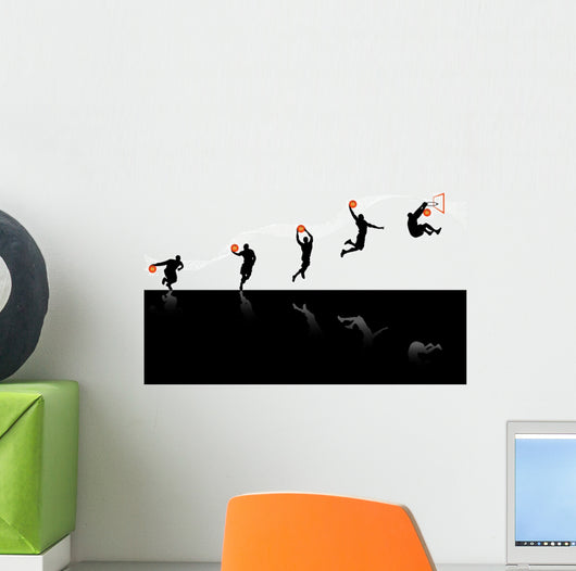 Playing Basketball Wall Decal
