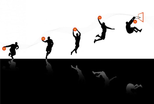 Playing Basketball Wall Decal