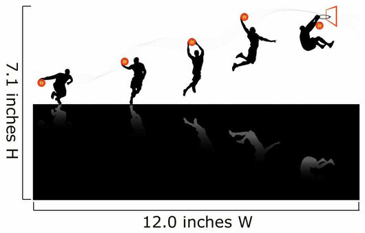 Playing Basketball Wall Decal
