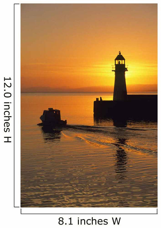 Sunrise, Harbour Lighthouse, Grand Bank, Newfoundland Wall Mural