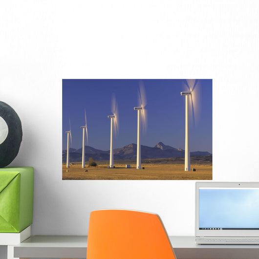 Wind Turbines, Pincher Creek, Alberta Wall Mural
