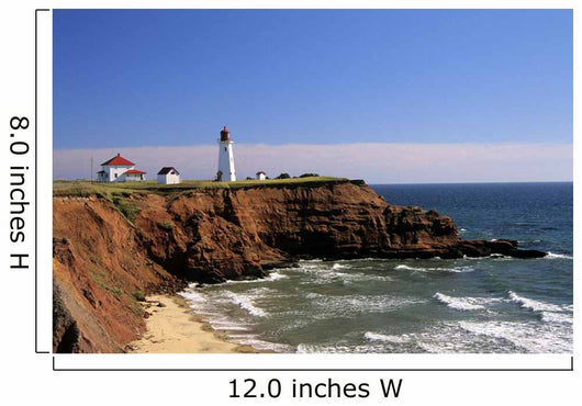 Anse A La Cabane Lighthouse, Iles De La Madeleine Qubec Wall Mural