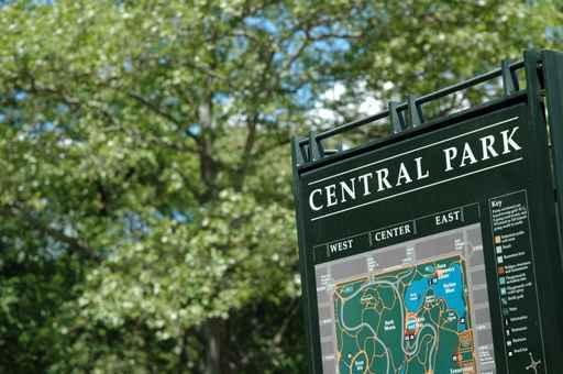 Central Park Sign Map Wall Decal
