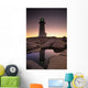 Lighthouse At Dawn, Peggys Cove, Halifax County Nova Scotia Wall Mural