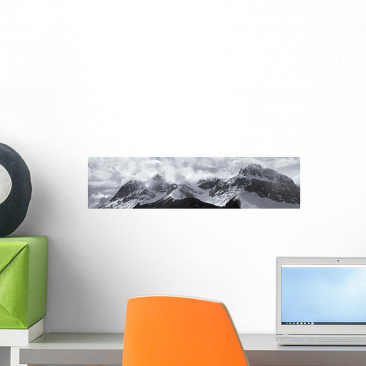 Mountain Panoramic In Winter Wall Mural