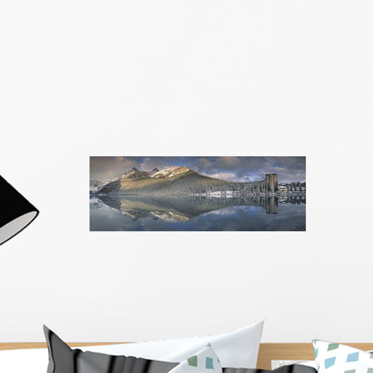 Lake Louise And Chateau Lake Louise, Banff, Alberta Canada Wall Mural