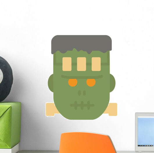Halloween Flat Icons Frankenstein Wall Decal