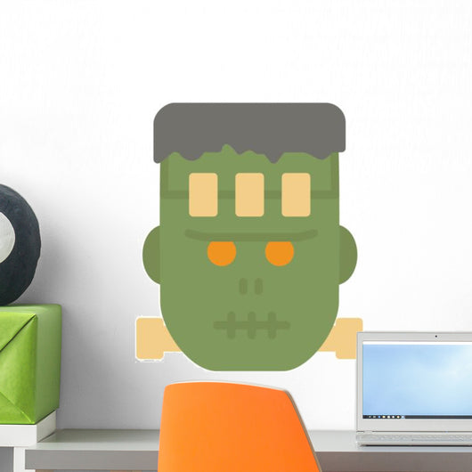 Halloween Flat Icons Frankenstein Wall Decal