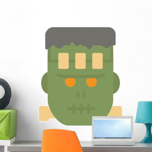 Halloween Flat Icons Frankenstein Wall Decal