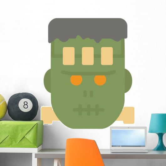 Halloween Flat Icons Frankenstein Wall Decal
