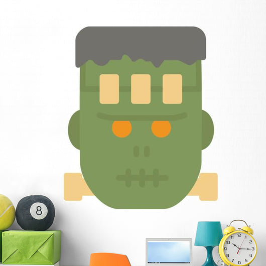 Halloween Flat Icons Frankenstein Wall Decal