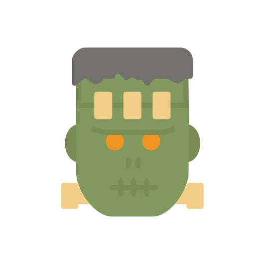 Halloween Flat Icons Frankenstein Wall Decal
