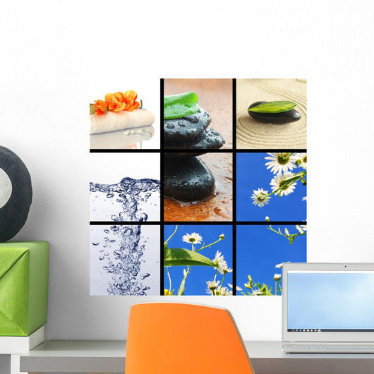 Spa Collage Wall Mural