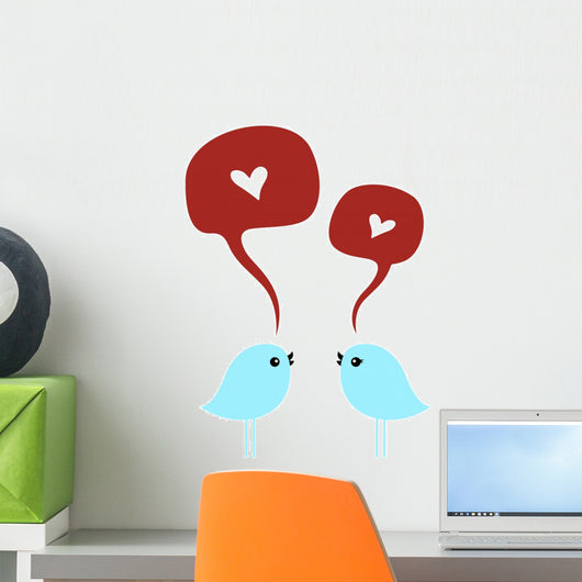 Birds with love Wall Decal