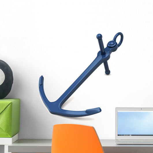 blue anchor Wall Decal
