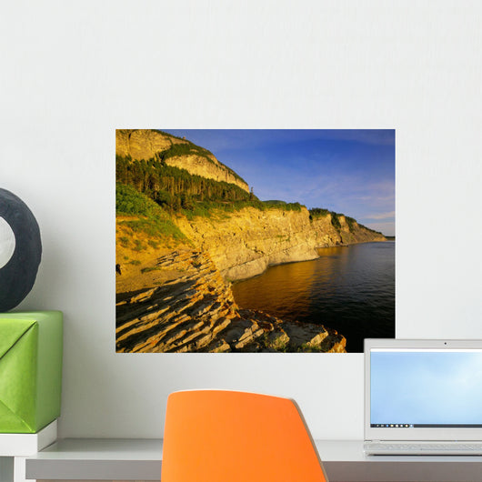 Mount St Alban Cliffs At Sunset Wall Mural
