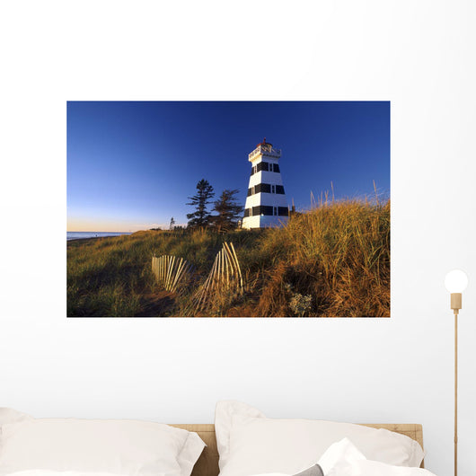 Lighthouse, Cedar Dunes Provincial Park, Prince Edward Island Wall Mural