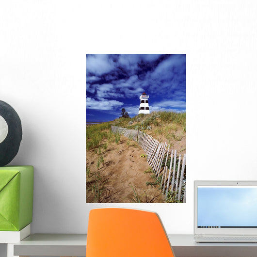 Lighthouse, Cedar Dunes Provincial Park, Prince Edward Island Wall Mural