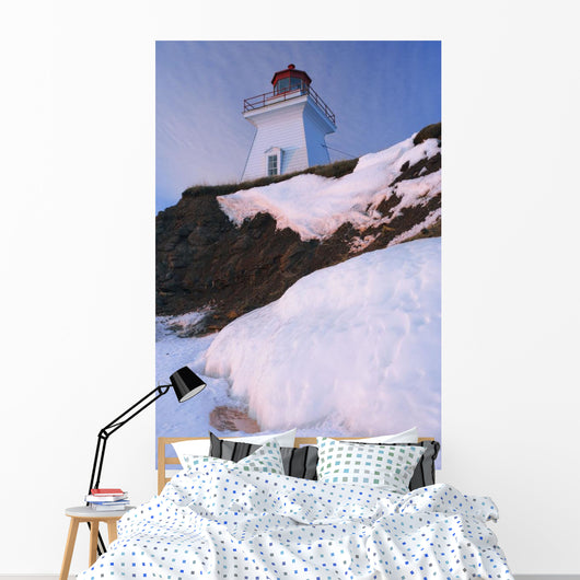 Lighthouse, Gaspesie Region, Bonaventure, Quebec Wall Mural